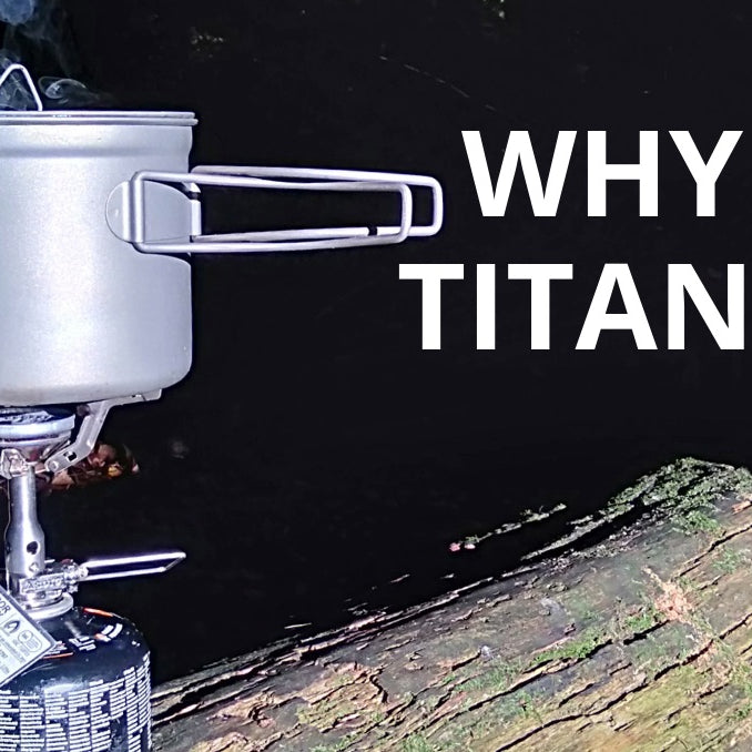 using titanium pots while hiking