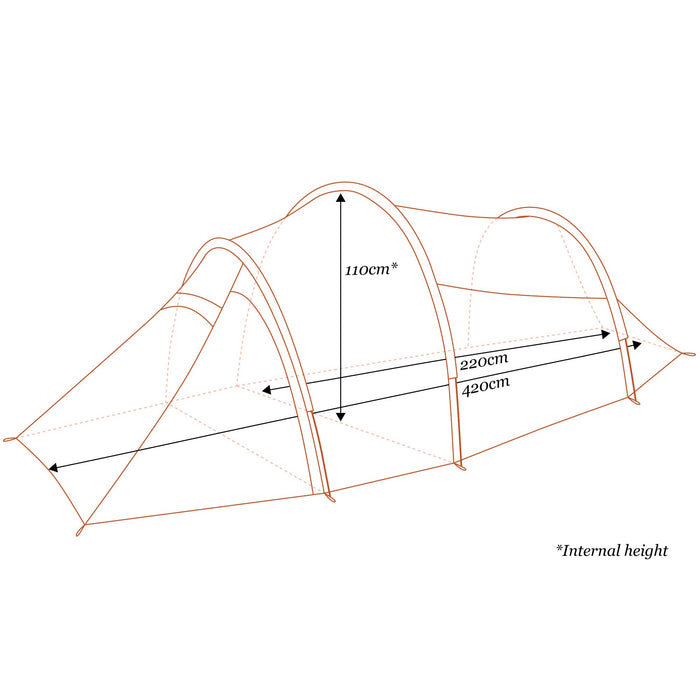 Supercell EX Tunnel Tent Turmeric