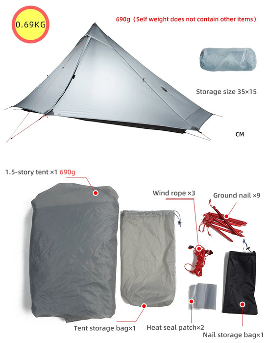 3F UL LanShan 1 Pro Ultralight Tent (3 Season)