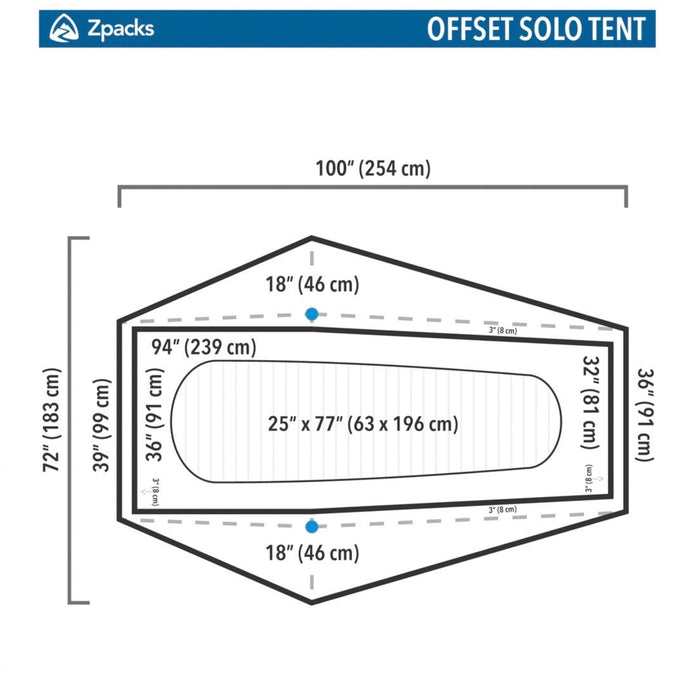 zpacks offset solo ultralight tent