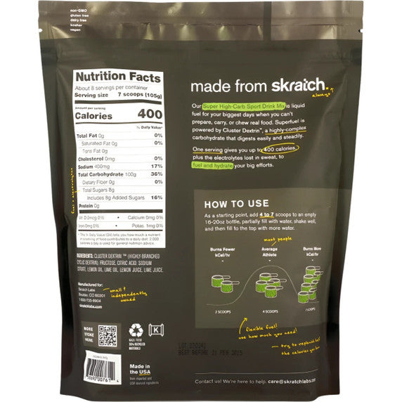 Skratch Super High-Carb Mix 840g 8-Serving Pouch