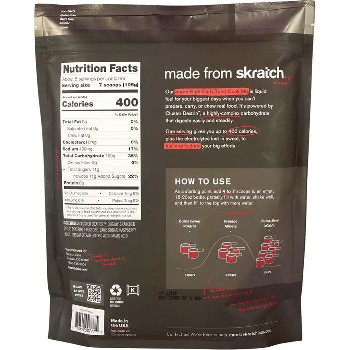 Skratch Super High-Carb Mix 840g 8-Serving Pouch