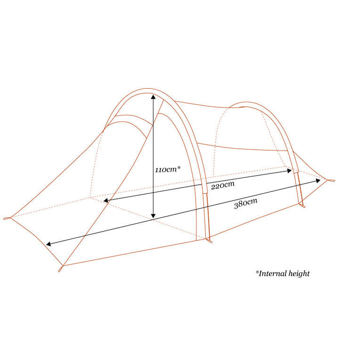 Supercell Tunnel Tent Turmeric