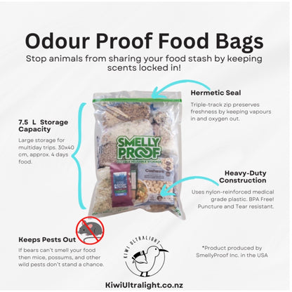 smelly proof hiking food storage bag