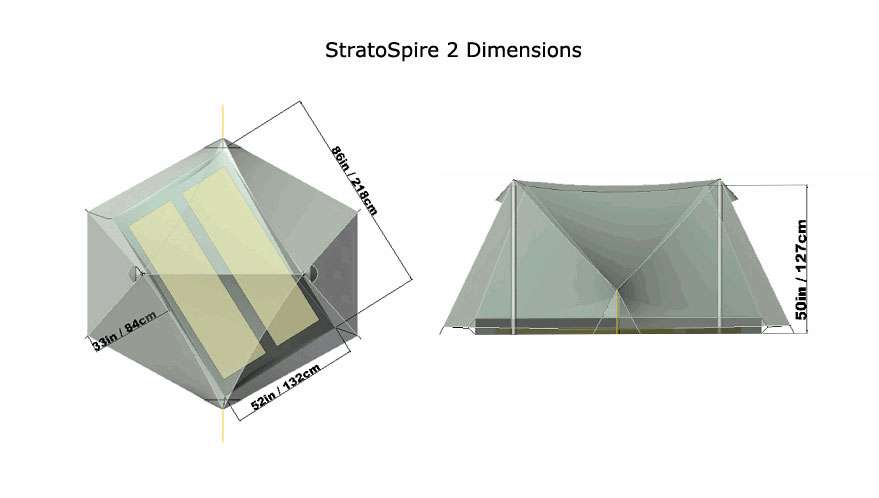 Tarptent StratoSpire 2 2P Ultralight Tent