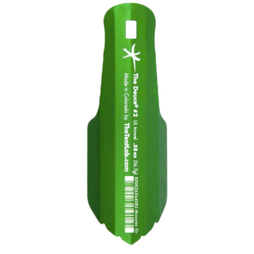 the deuce #2 ultralight backpacking trowel - 18g monster green