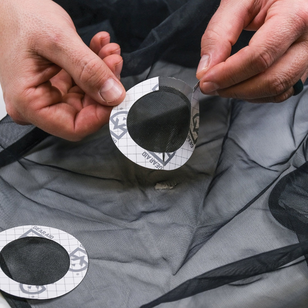 gear air tenacious tape mesh repair patches Ultralight Hiker