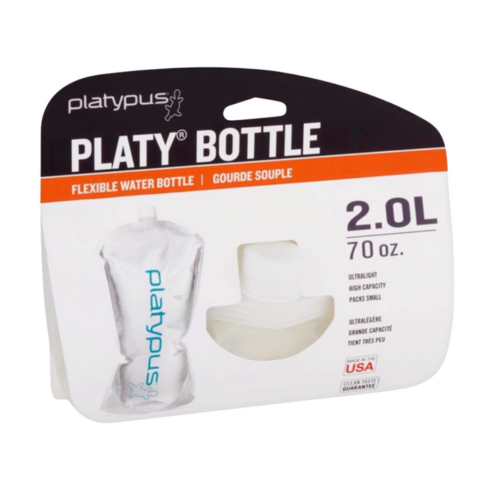 platypus 2.0l collapsable water bottle